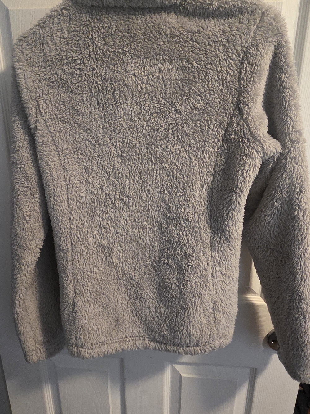 Patagonia Womens Gray Los Gatos Fleece Quarter-Zip Pullover Short Jacket Small - Picture 5 of 5